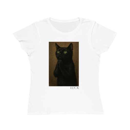 Black Cat Luck Women's T-Shirt - Organic Cotton Classic Tee